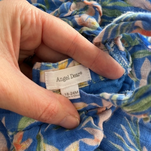 ANGEL DEAR Organic Cotton Muslin Floral Baby Girl Set - Picture 6 of 9